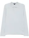 James Perse Long-sleeved Polo Shirt In Blau