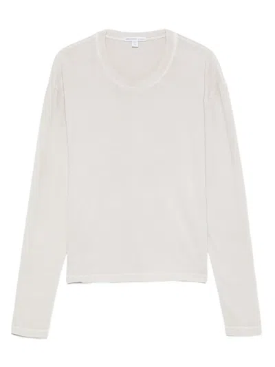 James Perse Long-sleeved T-shirt In Gray