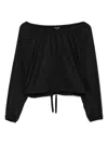 James Perse Long-sleeved Top In Black