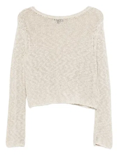 James Perse Long-sleeved Top In White