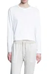 James Perse Boxy Light Cotton Jersey T-shirt In White