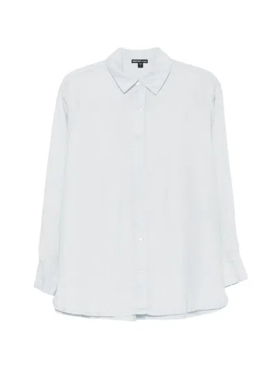 James Perse Long-sleeve Button-up Shirt In White