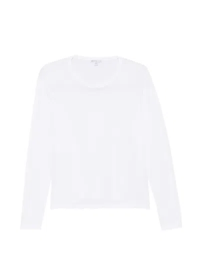 James Perse Long-sleeve T-shirt In White