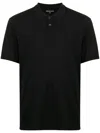 James Perse Lotus Polo Shirt In Black
