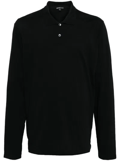 James Perse Lotus Polo-shirt In Black