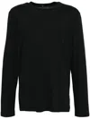 James Perse Long-sleeved T-shirt In Black