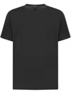 James Perse Charcoal-colored Crew-neck T-shirt In Black