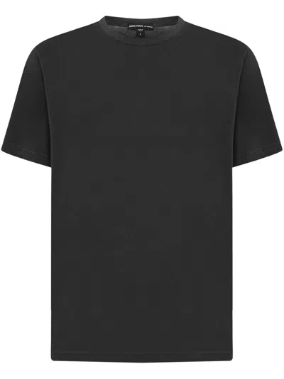 James Perse Luxe Lotus Jersey T-shirt In Black