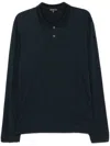 James Perse Luxe Lotus Polo Shirt In Blue