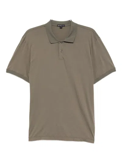 James Perse Luxe Lotus Polo Shirt In Green