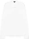 James Perse Luxe Lotus Polo Shirt In White