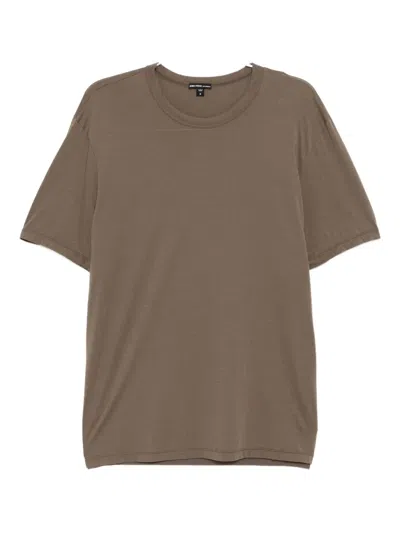 James Perse Luxe Lotus Tee In Brown