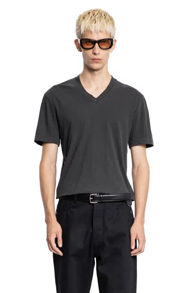James Perse Man Grey T-shirts & Tank Tops In Gray