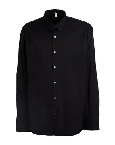 James Perse Man Shirt Black Size 5 Cotton, Polyurethane, Elastane