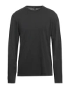 James Perse Man T-shirt Charcoal Size 3 Cotton In Grey