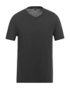 James Perse Man T-shirt Charcoal Size 5 Cotton In Grey