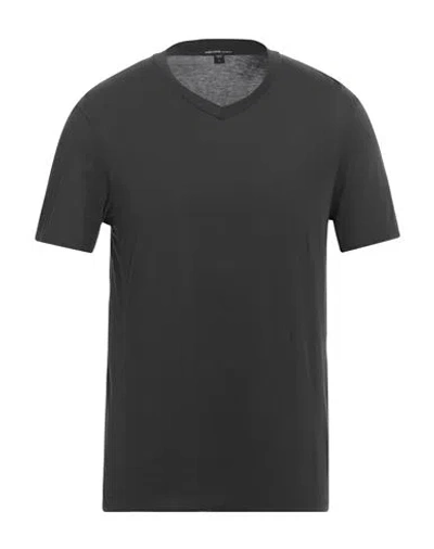 James Perse Man T-shirt Charcoal Size 5 Cotton In Grey