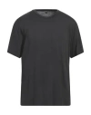 James Perse Man T-shirt Lead Size 4 Cotton In Grey