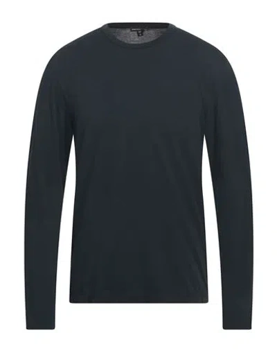 James Perse Man T-shirt Navy Size 4 Cotton In Navy