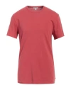 James Perse Man T-shirt Red Size 4 Cotton