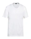 James Perse Man T-shirt White Size 5 Cotton