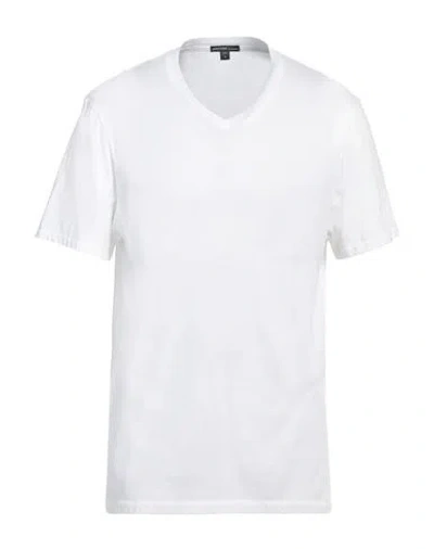 James Perse Man T-shirt White Size 5 Cotton