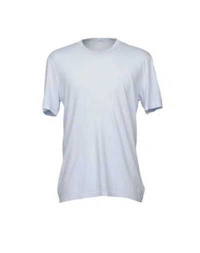 James Perse Man T-shirt Sky Blue Size 2 Cotton In Gray