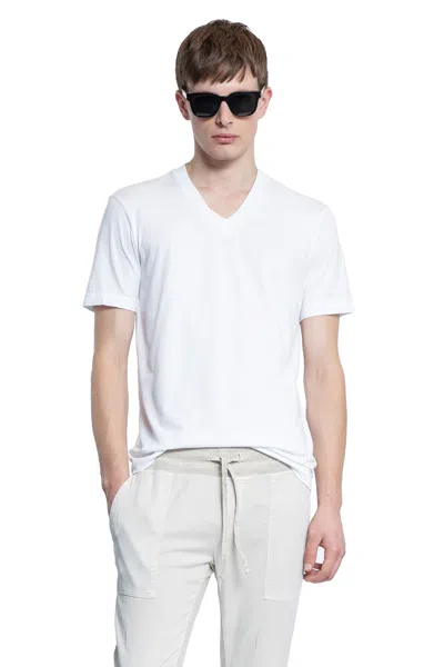James Perse Man White T-shirts & Tank Tops
