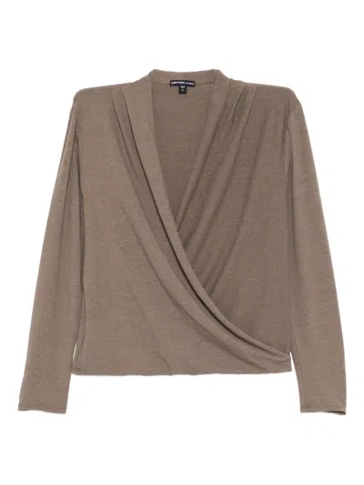 James Perse Melange Top In Brown