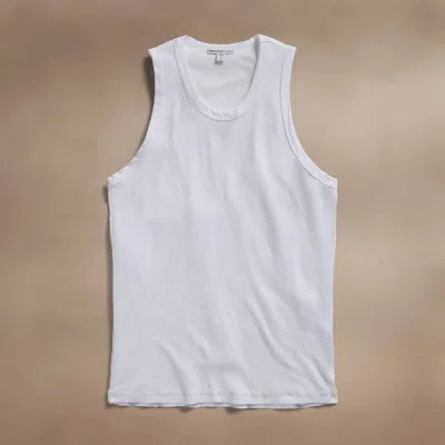 James Perse Men's La Tank Top In Talc In White