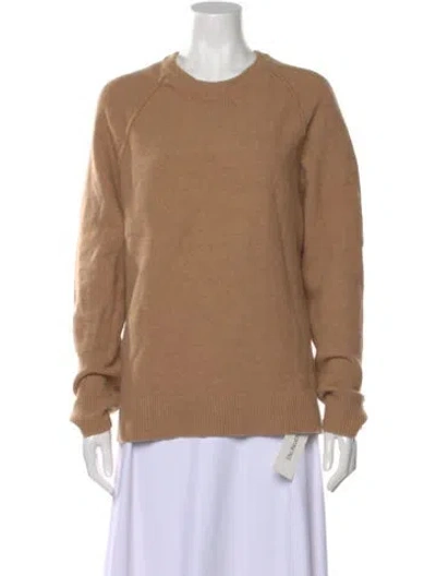 Pre-owned James Perse Merino Wool Crew Neck Sweater In Brown