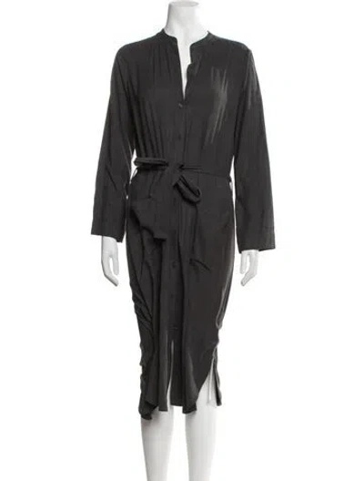 Pre-owned James Perse Midi Length Dress In Black