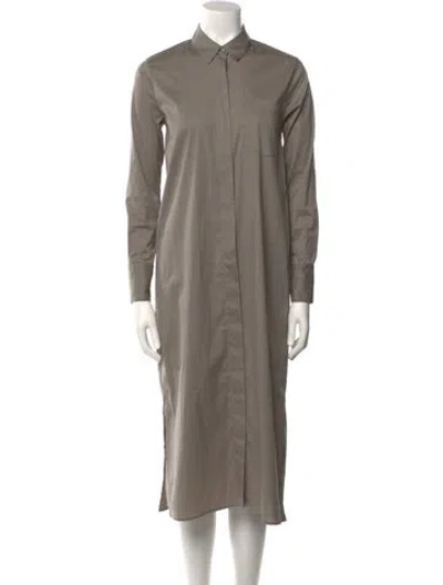 Pre-owned James Perse Midi Length Dress In Gray