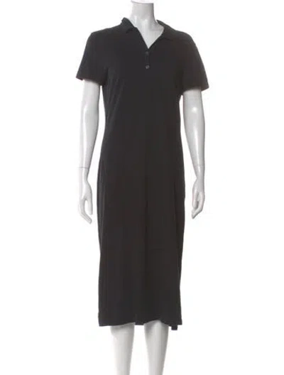 Pre-owned James Perse Midi Length Dress In Gray