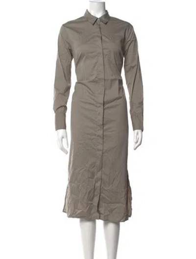 Pre-owned James Perse Midi Length Dress In Neutrals