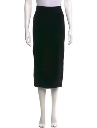 Pre-owned James Perse Midi Length Skirt In Black