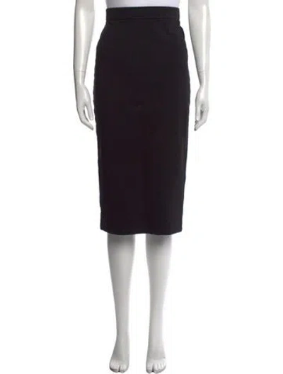 Pre-owned James Perse Midi Length Skirt In Black