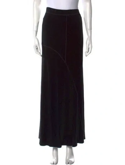 Pre-owned James Perse Midi Length Skirt In Black