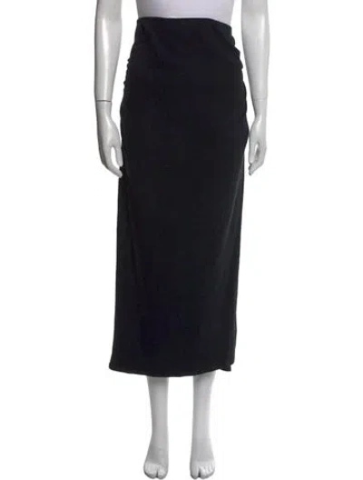 Pre-owned James Perse Midi Length Skirt In Black