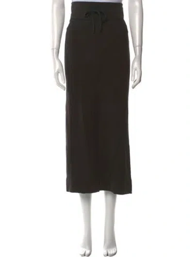 Pre-owned James Perse Midi Length Skirt In Black