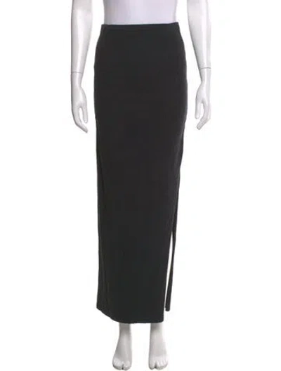 Pre-owned James Perse Midi Length Skirt In Black