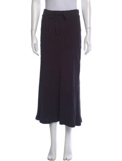 Pre-owned James Perse Midi Length Skirt In Black