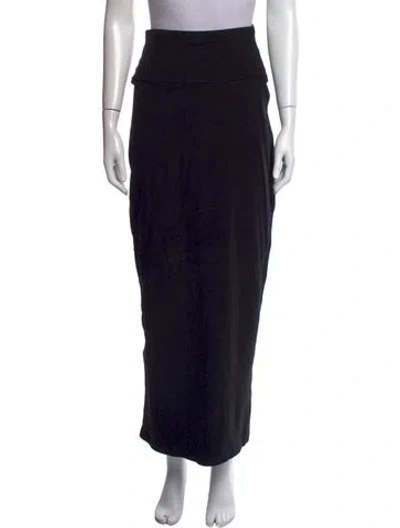 Pre-owned James Perse Midi Length Skirt In Black