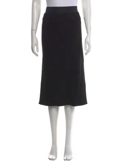 Pre-owned James Perse Midi Length Skirt In Black