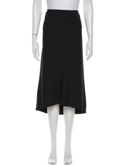 Pre-owned James Perse Midi Length Skirt In Black