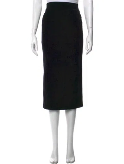 Pre-owned James Perse Midi Length Skirt In Black