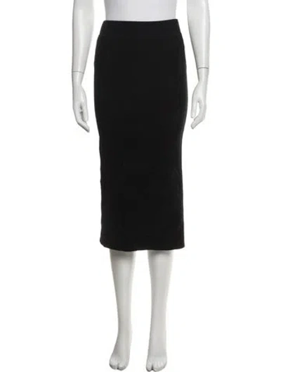 Pre-owned James Perse Midi Length Skirt In Black