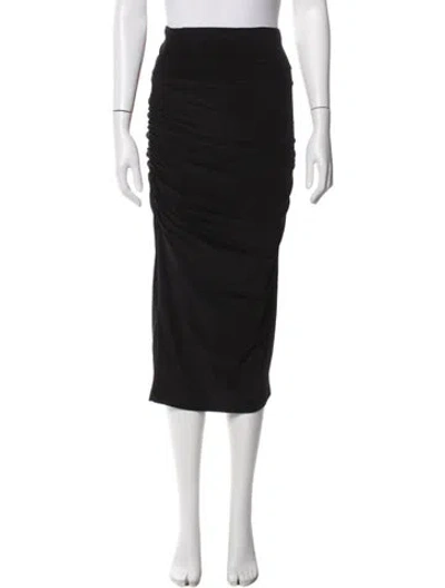 Pre-owned James Perse Midi Length Skirt In Black