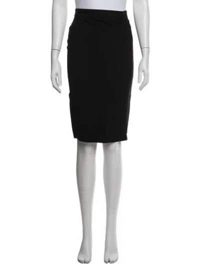 Pre-owned James Perse Midi Length Skirt In Black