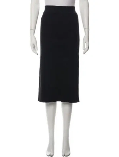 Pre-owned James Perse Midi Length Skirt In Black